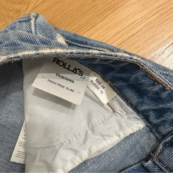 Rolla’s Dusters Short High Rise Slim Sylvie Blue Size 28 - Picture 5 of 5